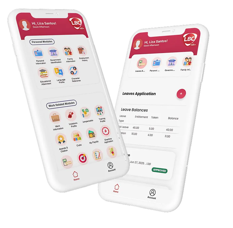 HR Online App Mockup