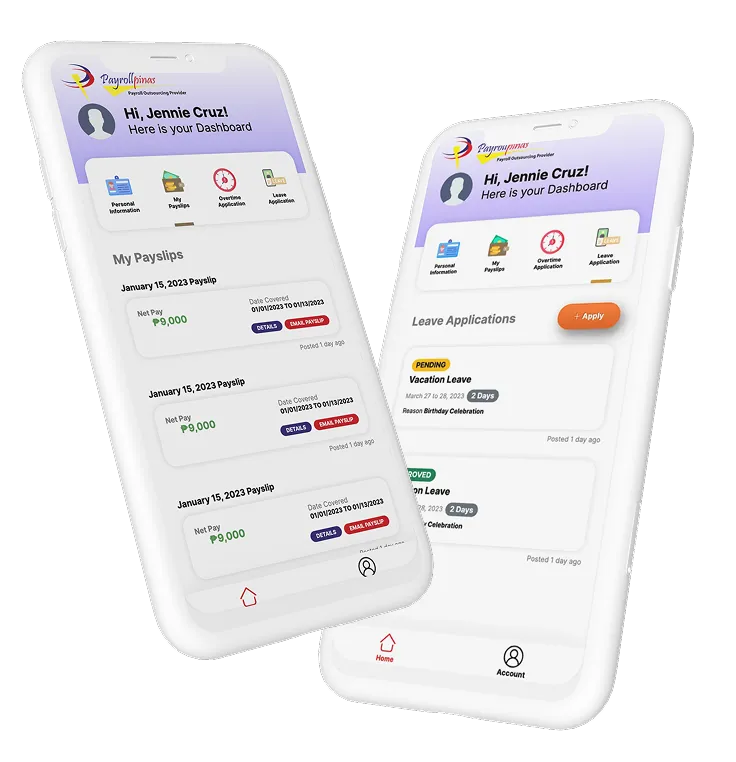 Payroll App Mockup